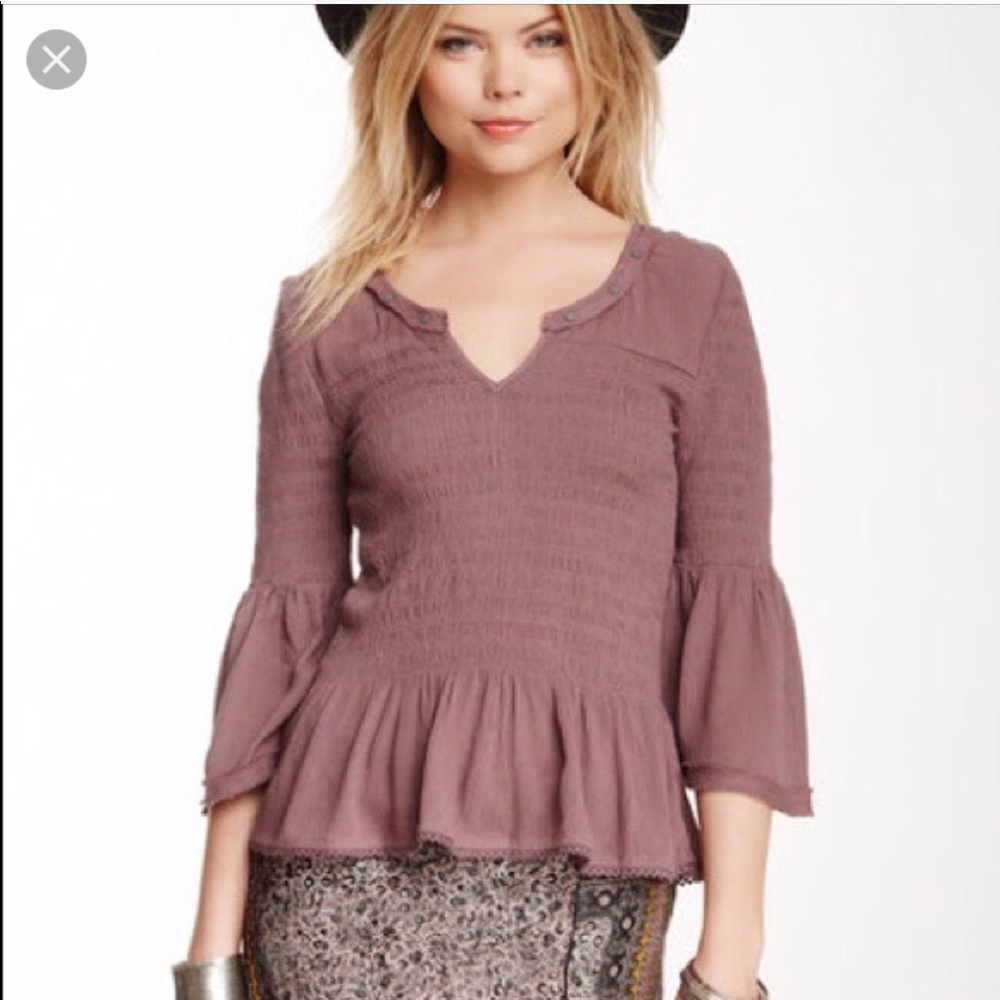 Free people Bell sleeve top